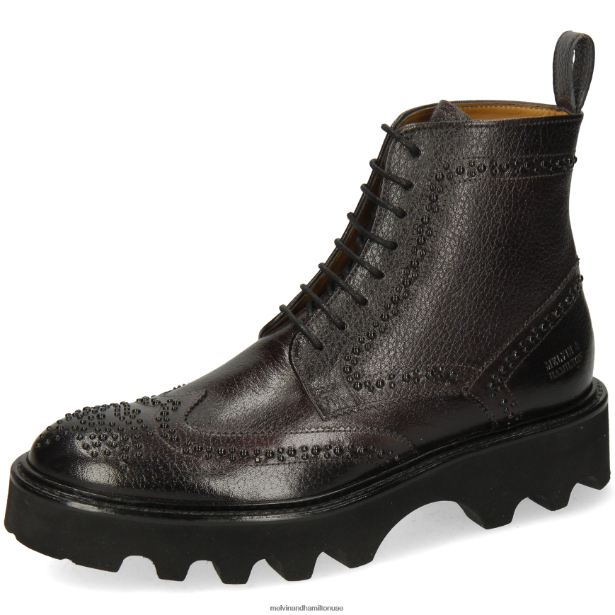 سالي 120 أسود Melvin & Hamilton نحيف جزمة الكاحل 42XF2X882