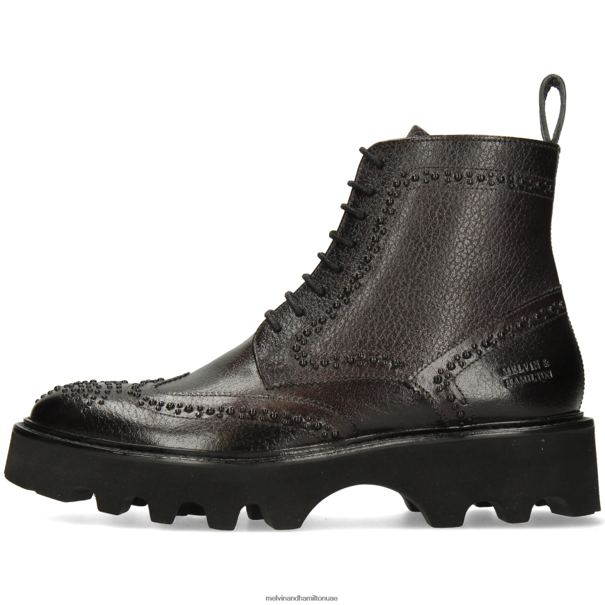 سالي 120 أسود Melvin & Hamilton نحيف جزمة الكاحل 42XF2X882