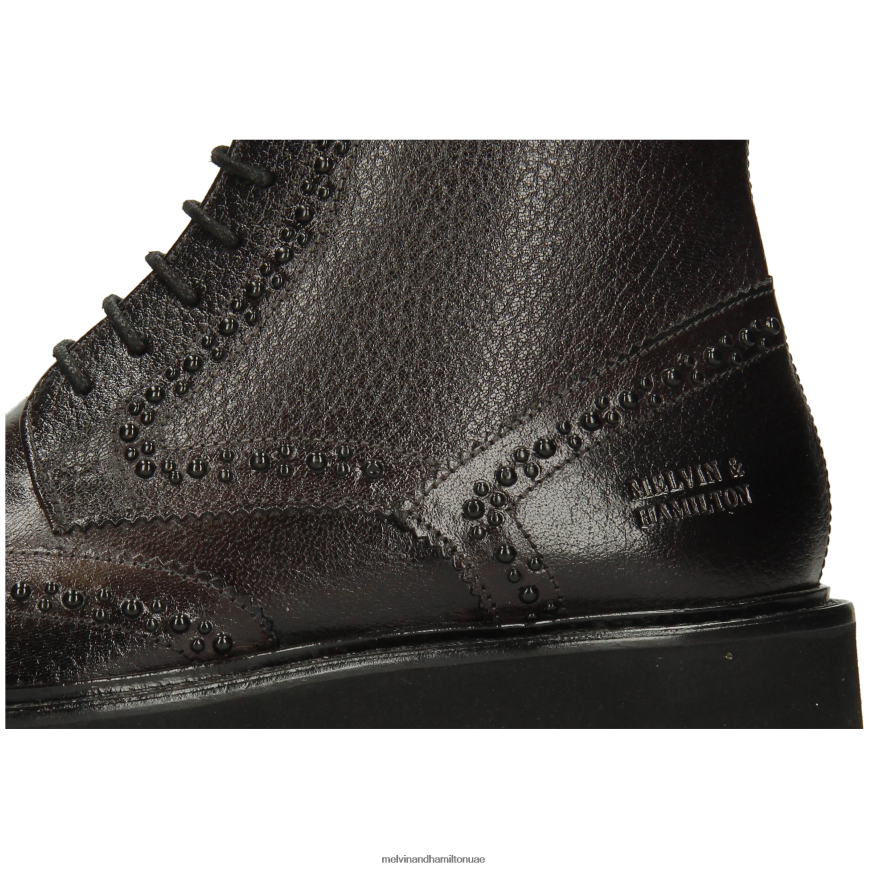 سالي 120 أسود Melvin & Hamilton نحيف جزمة الكاحل 42XF2X882