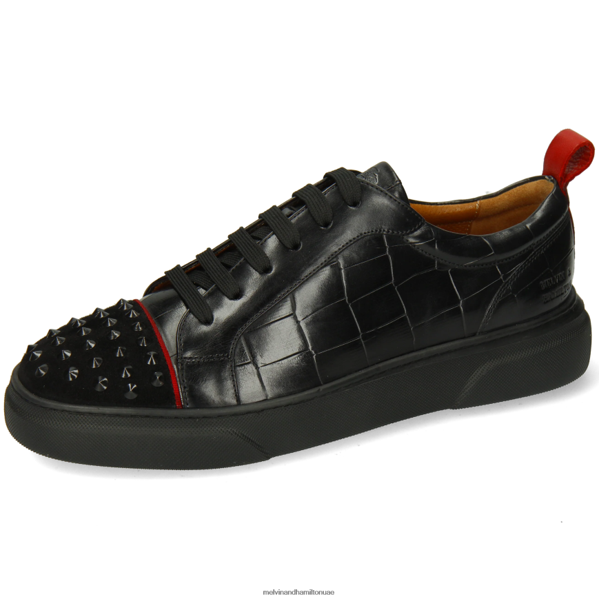 هارفي 12 أسود Melvin & Hamilton رجال أحذية رياضية 42XF2X572