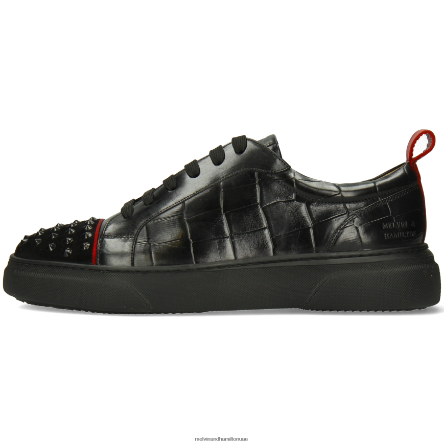 هارفي 12 أسود Melvin & Hamilton رجال أحذية رياضية 42XF2X572