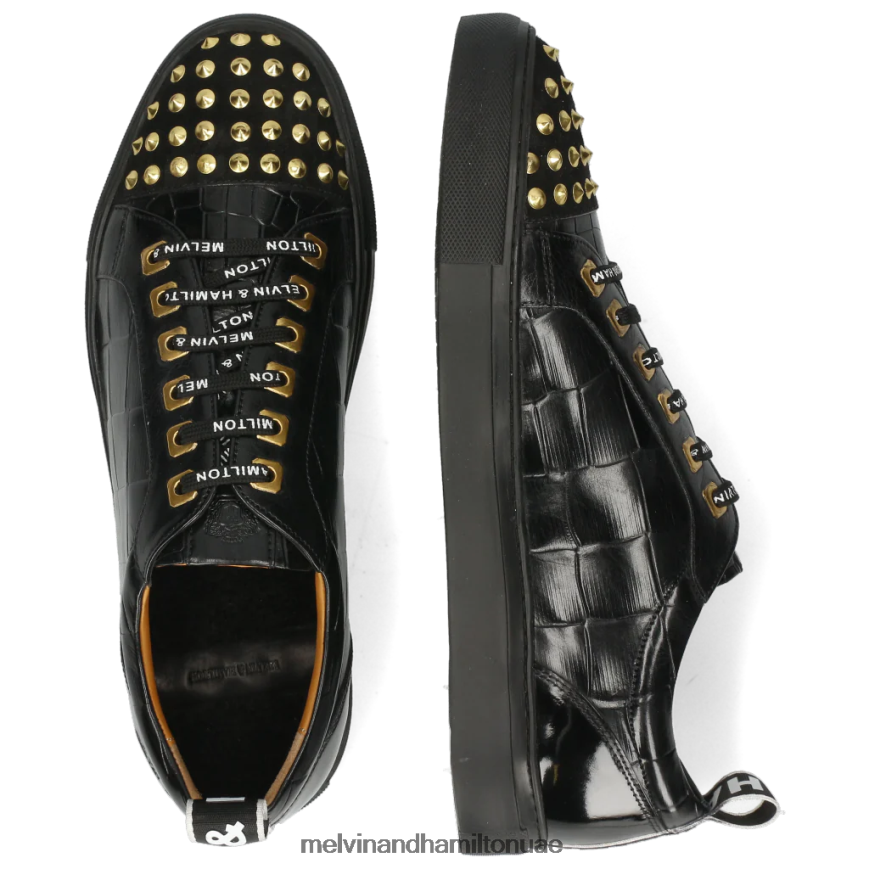 هارفي 12 أسود Melvin & Hamilton رجال أحذية رياضية 42XF2X612