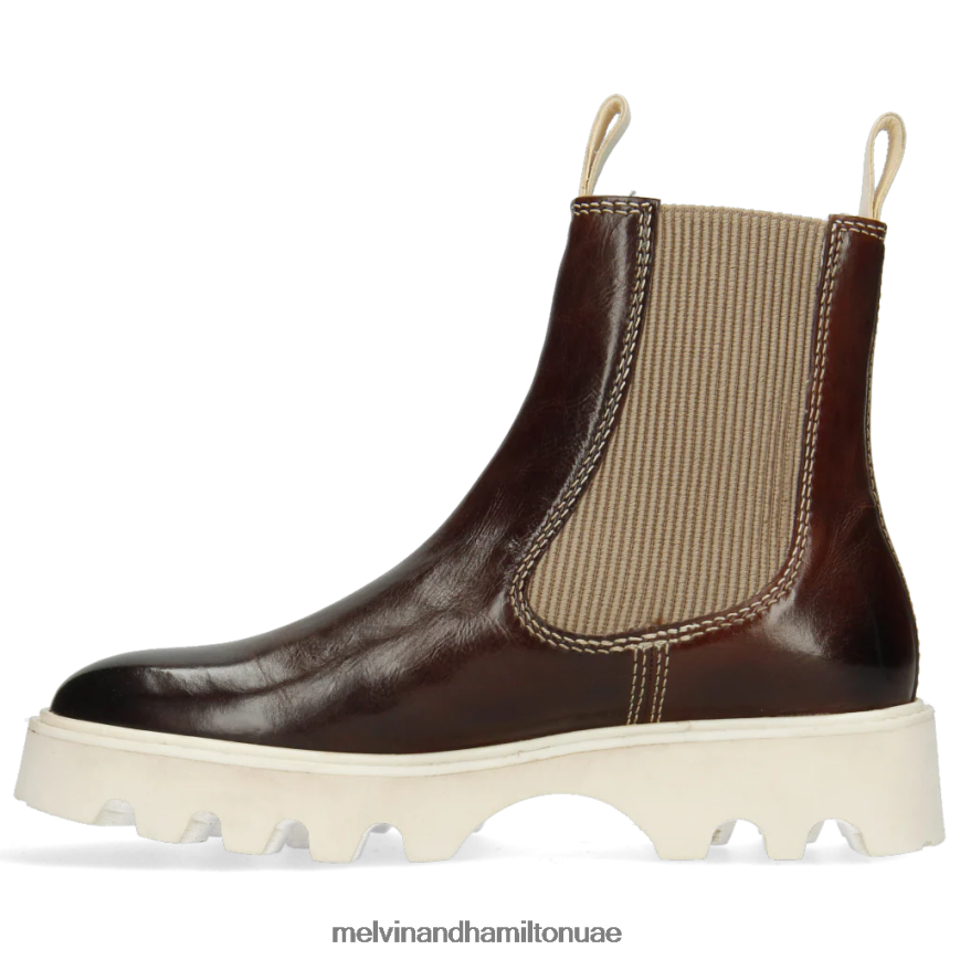 سالي 135 بني Melvin & Hamilton نحيف جزمة الكاحل 42XF2X1016