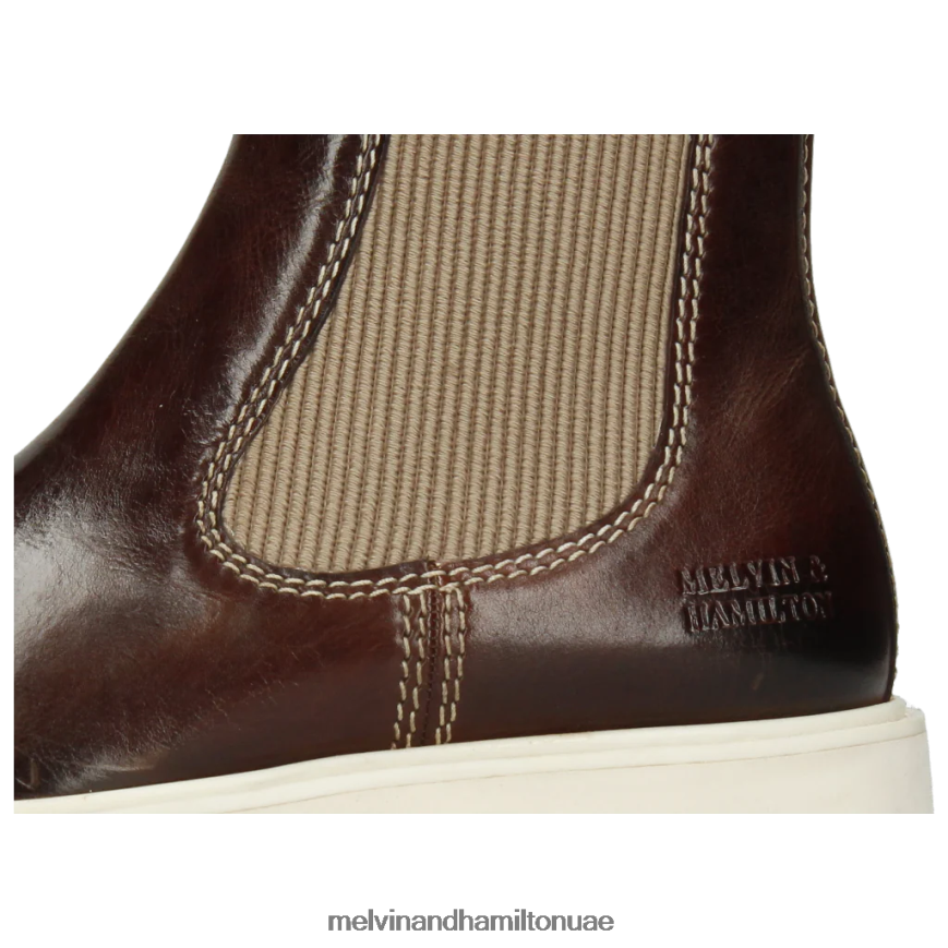 سالي 135 بني Melvin & Hamilton نحيف جزمة الكاحل 42XF2X1016