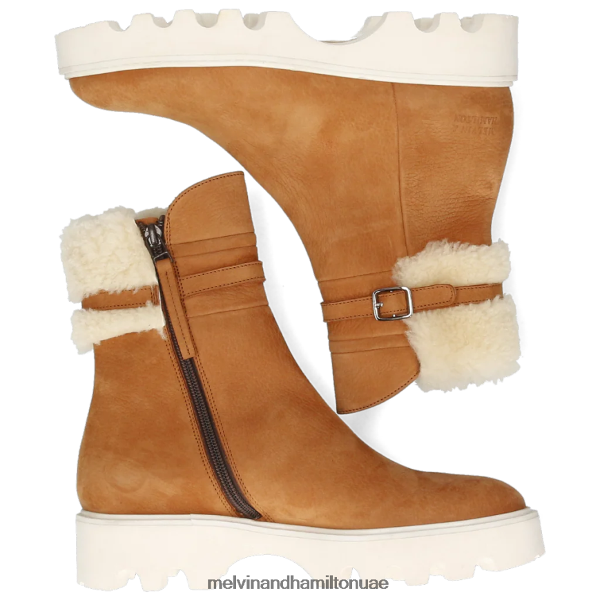 سالي 138 بني Melvin & Hamilton نحيف جزمة الكاحل 42XF2X1090