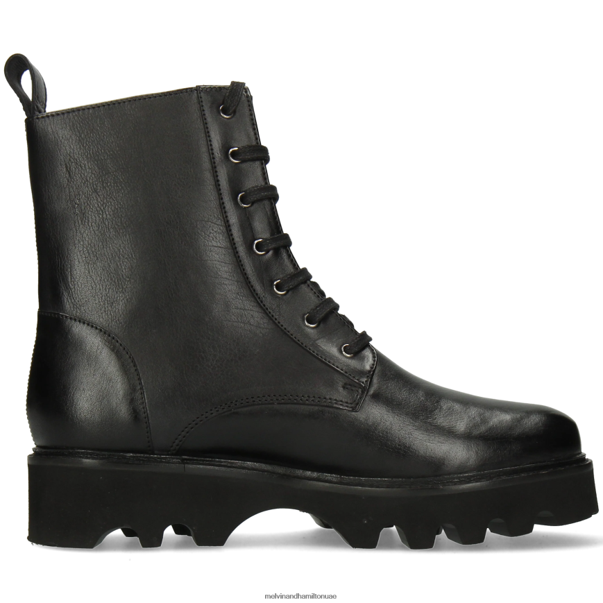 بوني 13 أسود Melvin & Hamilton نحيف جزمة الكاحل 42XF2X1096