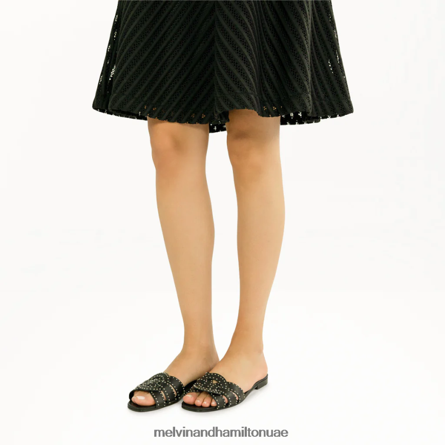 إلودي 13 أسود Melvin & Hamilton نحيف البغال 42XF2X1768