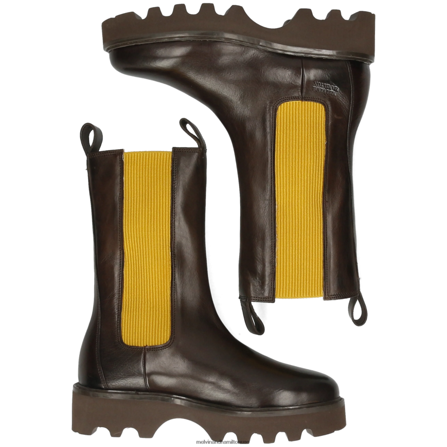 ميغان 14 بني Melvin & Hamilton نحيف أحذية 42XF2X1246