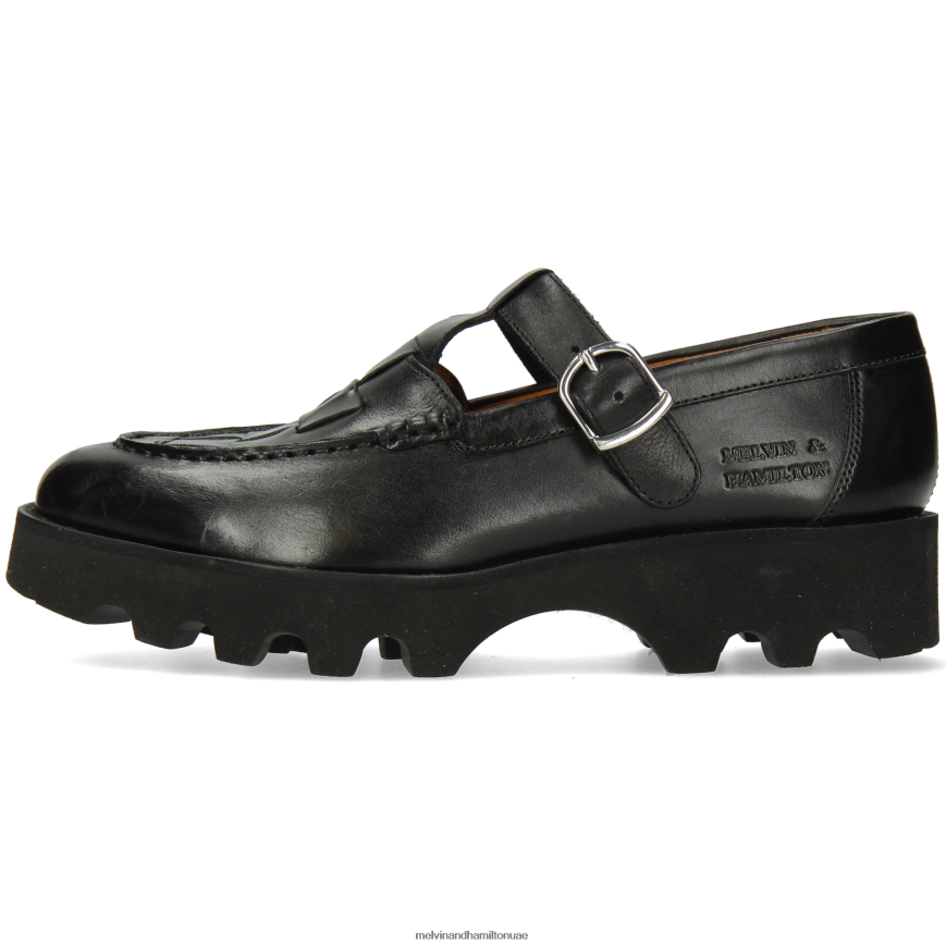اليشم 14 أسود Melvin & Hamilton نحيف أحذية الراهب 42XF2X1497