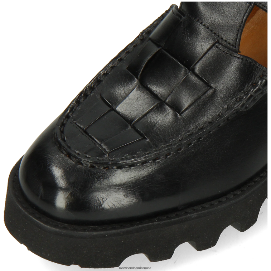 اليشم 14 أسود Melvin & Hamilton نحيف أحذية الراهب 42XF2X1497