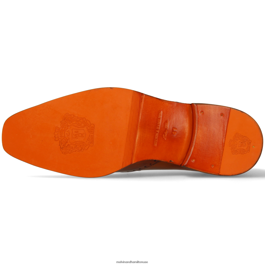 جيف 14 بني Melvin & Hamilton رجال أحذية ديربي 42XF2X449