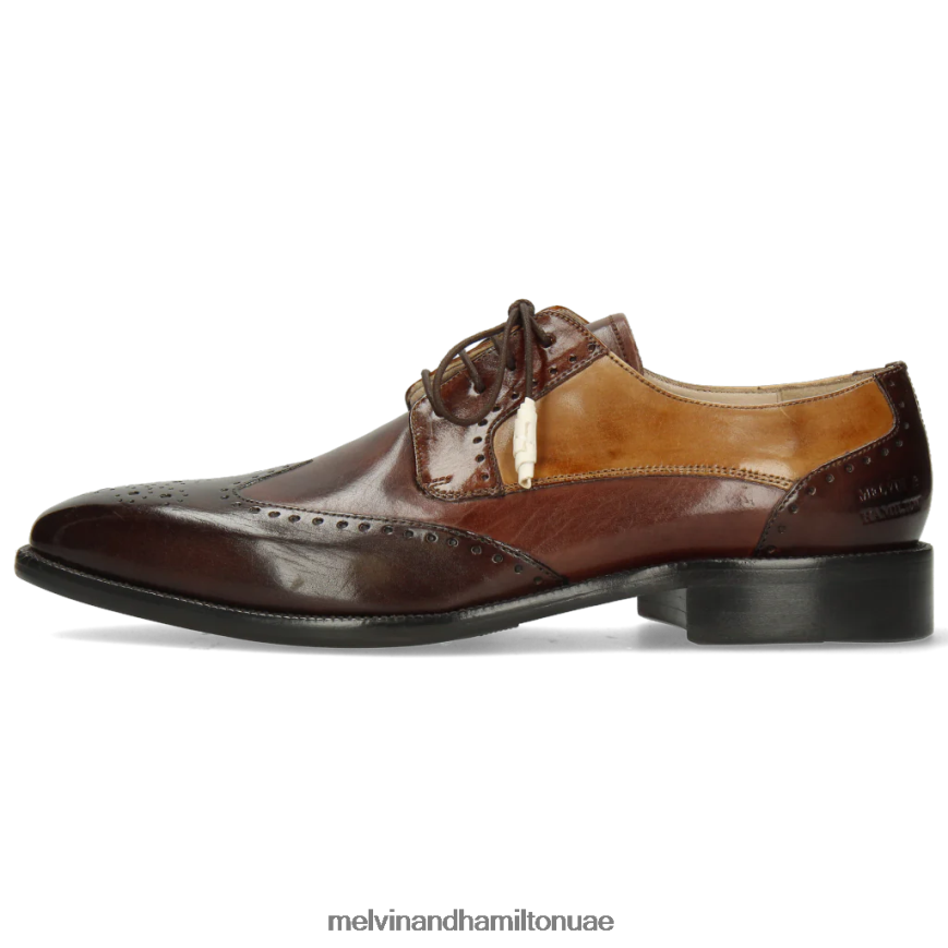 جيف 14 بني Melvin & Hamilton رجال أحذية ديربي 42XF2X525
