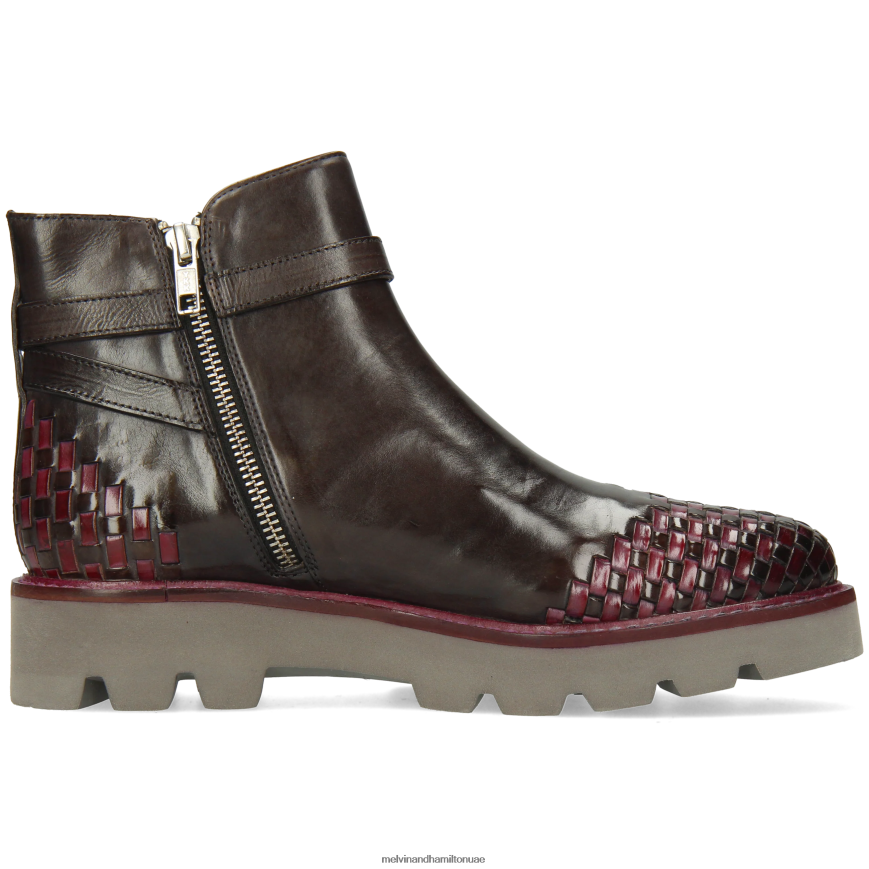 مولي 14 رمادي Melvin & Hamilton نحيف جزمة الكاحل 42XF2X934