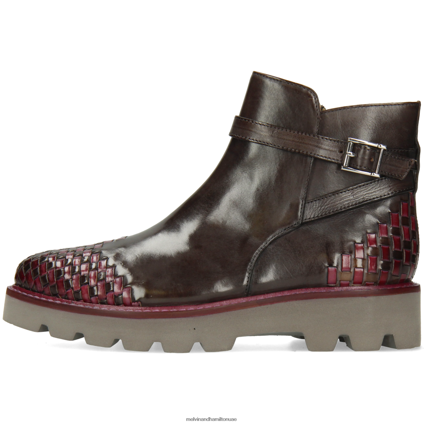 مولي 14 رمادي Melvin & Hamilton نحيف جزمة الكاحل 42XF2X934