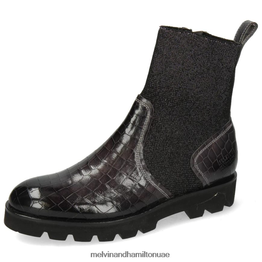 سالي 157 رمادي Melvin & Hamilton نحيف جزمة الكاحل 42XF2X1058