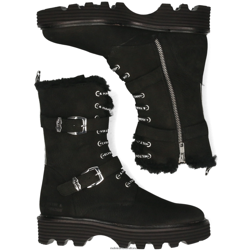 ليوني 15 أسود Melvin & Hamilton نحيف أحذية 42XF2X1259