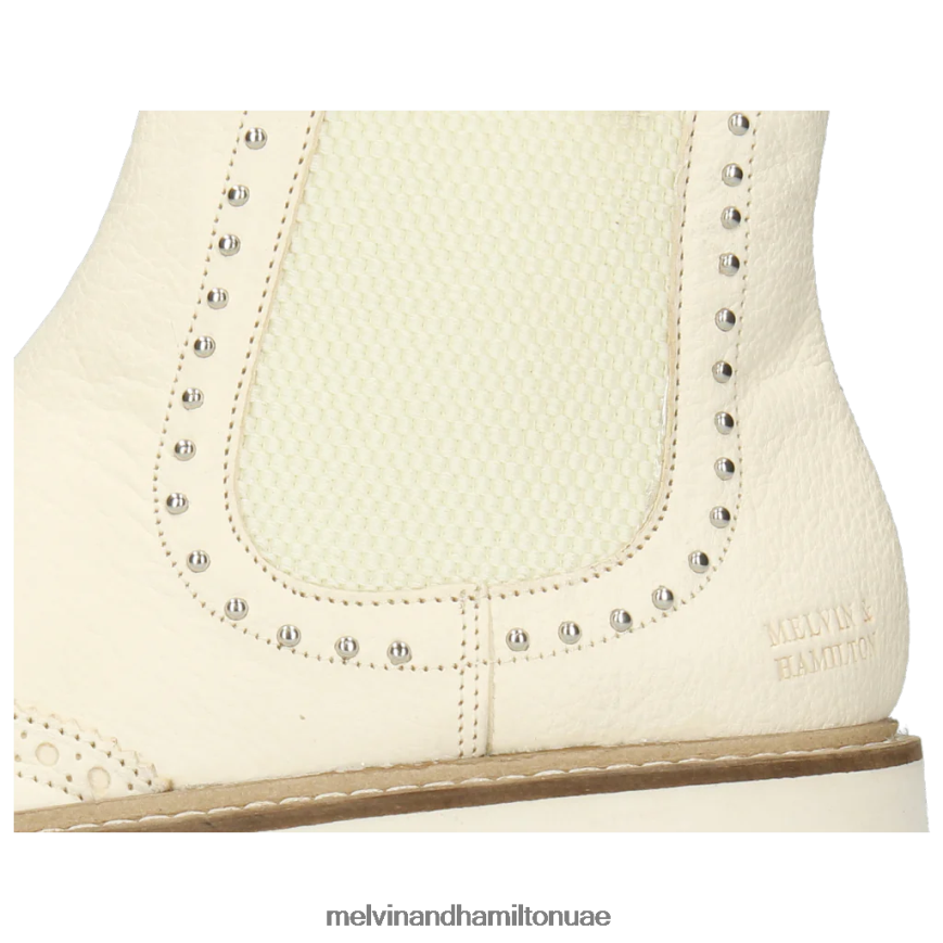 سالي 167 أبيض Melvin & Hamilton نحيف جزمة الكاحل 42XF2X1123