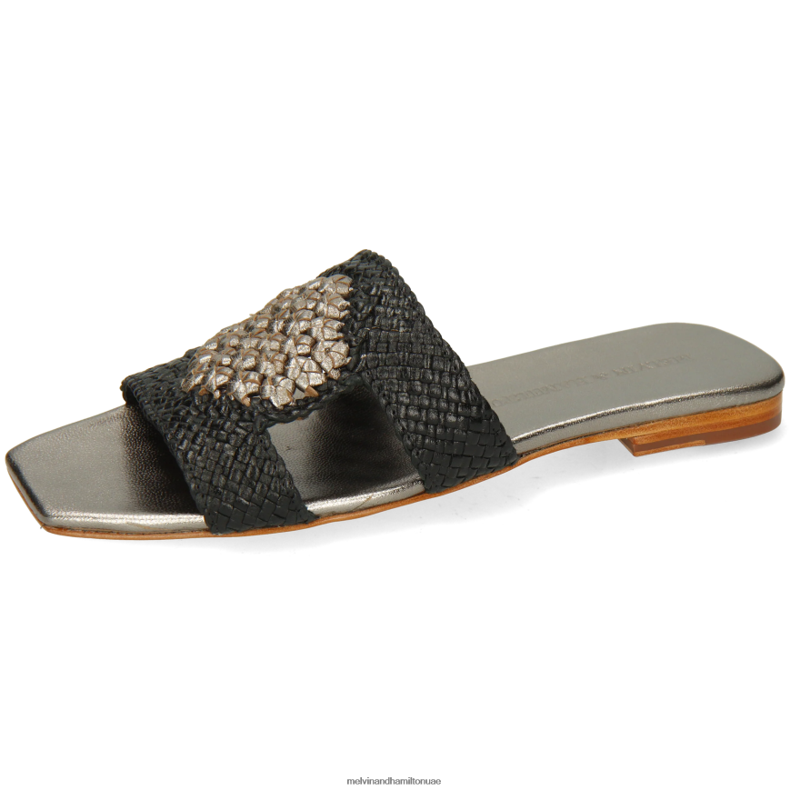 بروك 16 أسود Melvin & Hamilton نحيف البغال 42XF2X1578