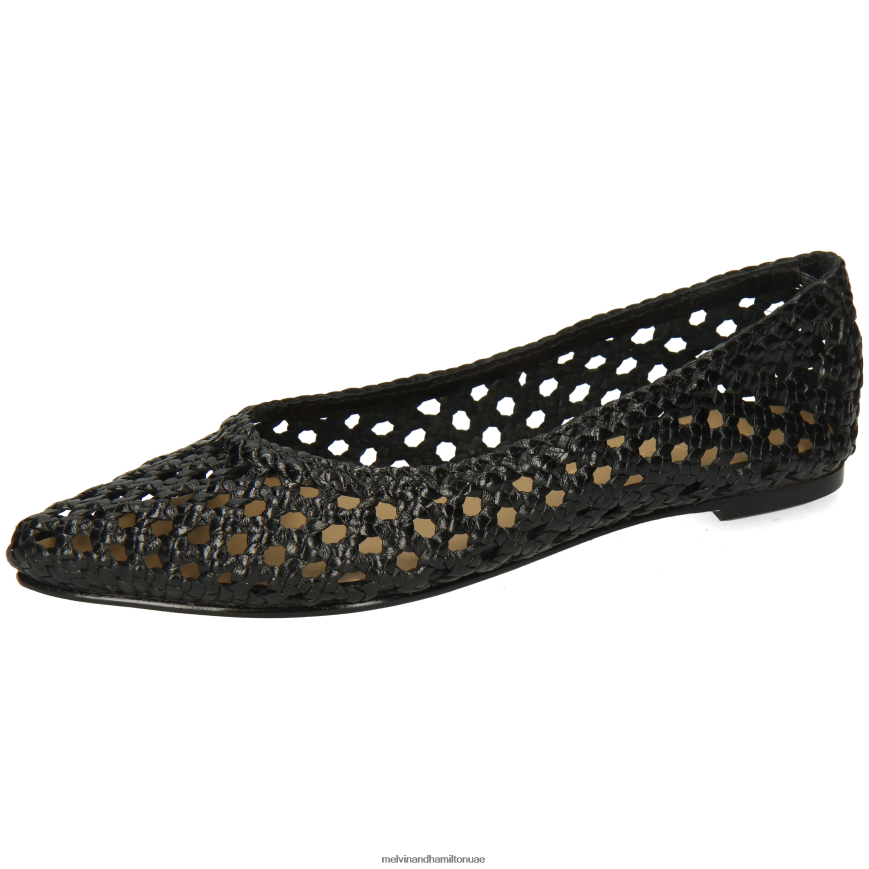 اليكسا 16 أسود Melvin & Hamilton نحيف مضخات الباليه 42XF2X1957