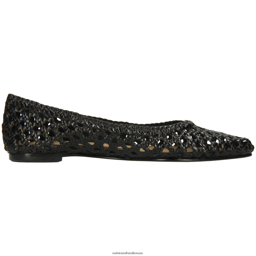 اليكسا 16 أسود Melvin & Hamilton نحيف مضخات الباليه 42XF2X1957