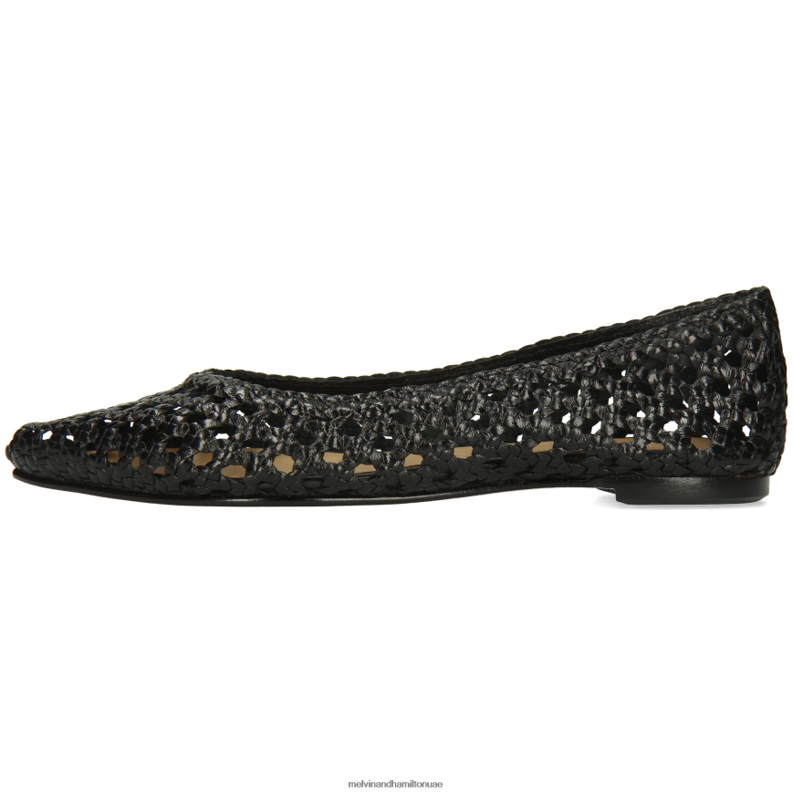 اليكسا 16 أسود Melvin & Hamilton نحيف مضخات الباليه 42XF2X1957