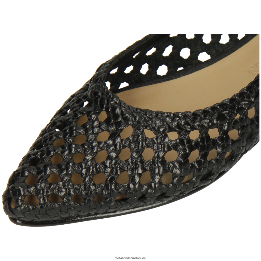 اليكسا 16 أسود Melvin & Hamilton نحيف مضخات الباليه 42XF2X1957