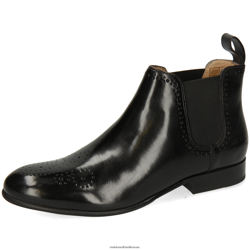 سالي 16 أسود Melvin & Hamilton نحيف جزمة الكاحل 42XF2X784