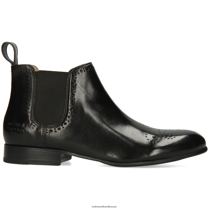 سالي 16 أسود Melvin & Hamilton نحيف جزمة الكاحل 42XF2X784