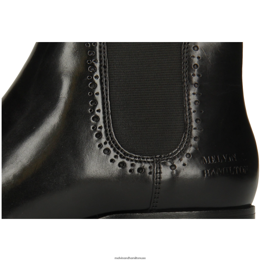 سالي 16 أسود Melvin & Hamilton نحيف جزمة الكاحل 42XF2X784