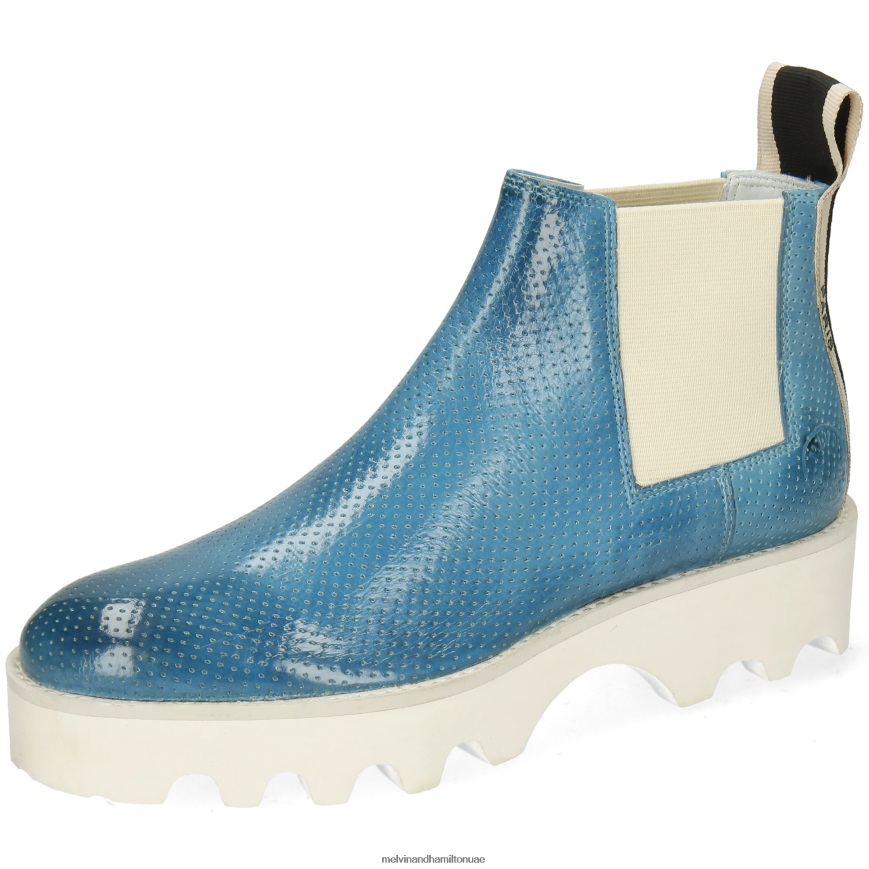 سالي 175 أزرق Melvin & Hamilton نحيف جزمة الكاحل 42XF2X1073