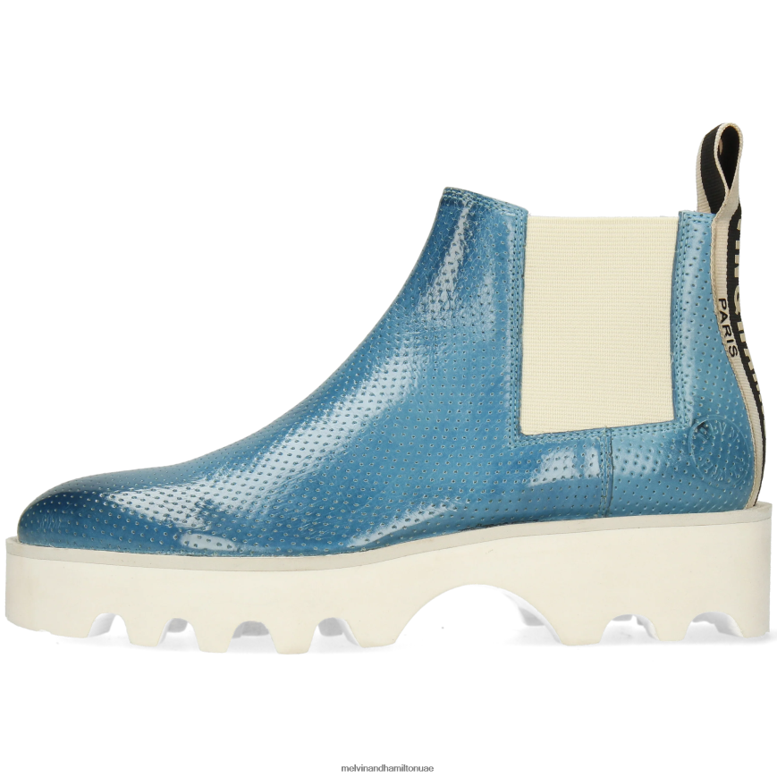 سالي 175 أزرق Melvin & Hamilton نحيف جزمة الكاحل 42XF2X1073