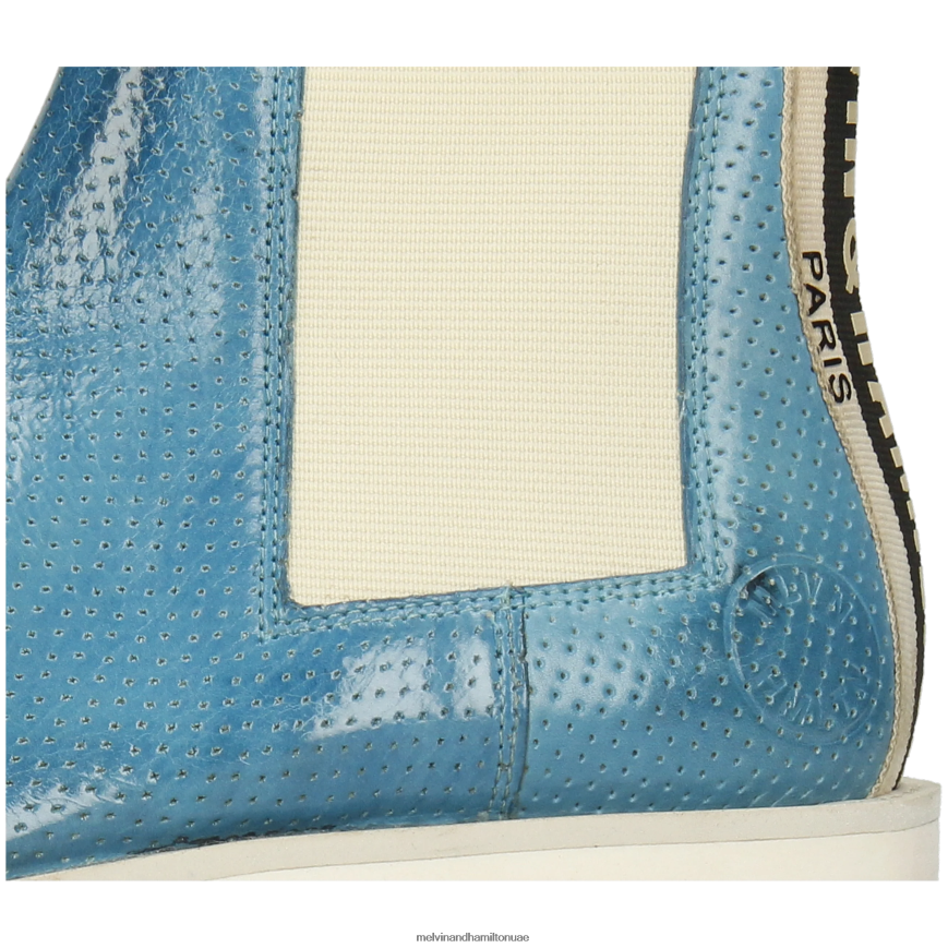 سالي 175 أزرق Melvin & Hamilton نحيف جزمة الكاحل 42XF2X1073