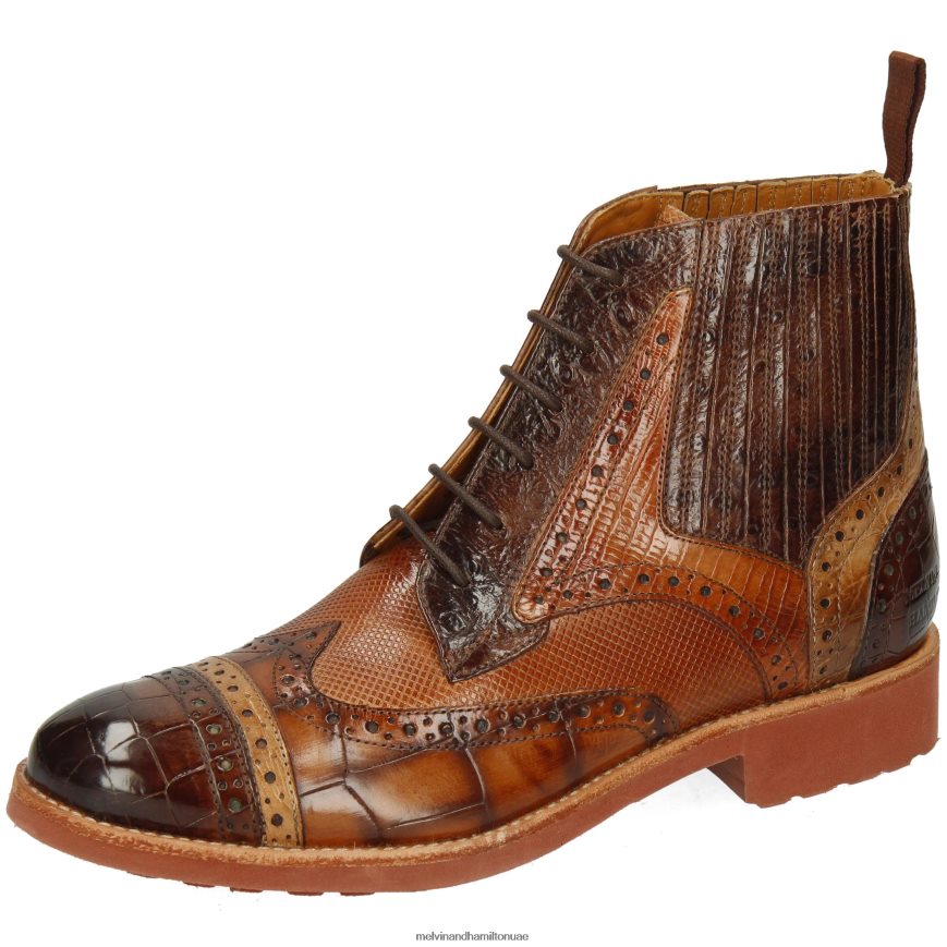 اميلي 17 بني Melvin & Hamilton نحيف جزمة الكاحل 42XF2X1007