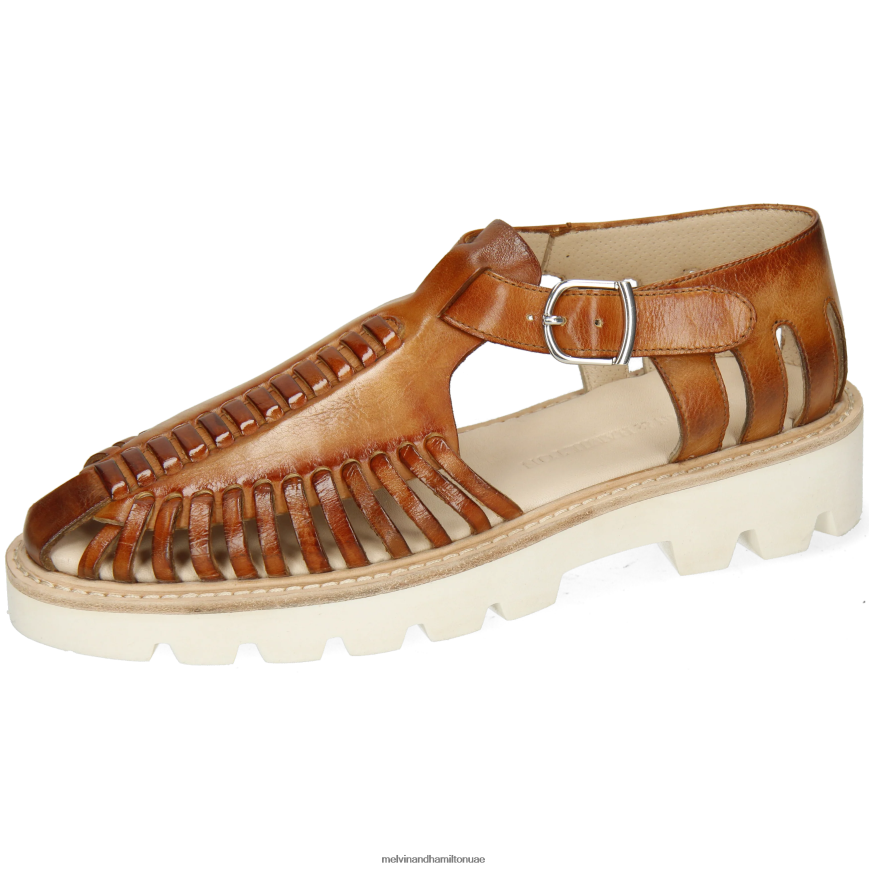 مولي 17 بني Melvin & Hamilton نحيف صنادل 42XF2X1936