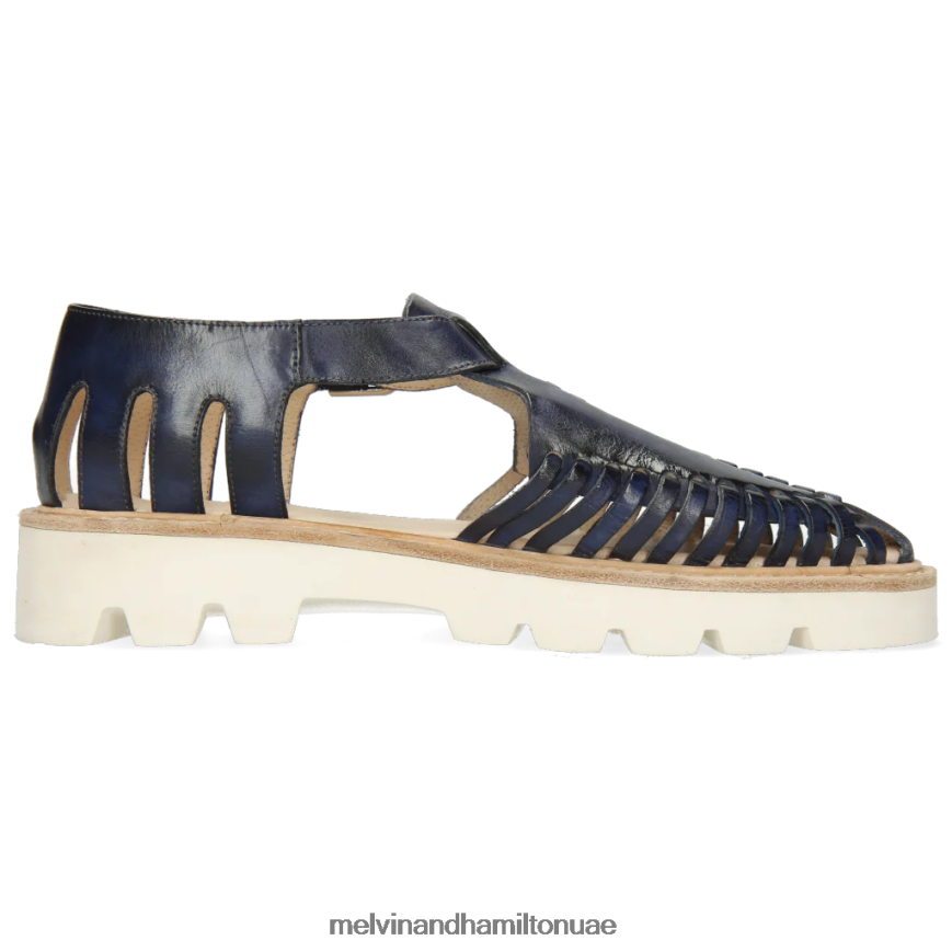 مولي 17 أزرق Melvin & Hamilton نحيف صنادل 42XF2X1941