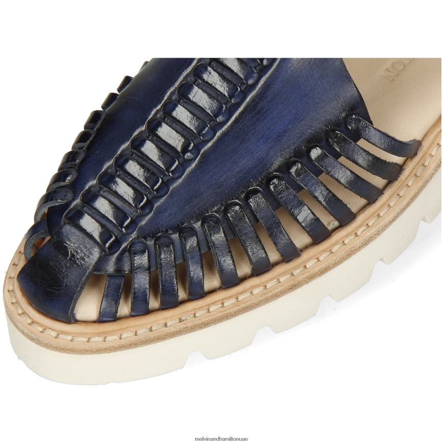 مولي 17 أزرق Melvin & Hamilton نحيف صنادل 42XF2X1941