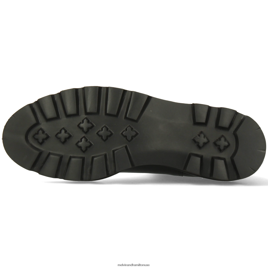 سالي 186 أسود Melvin & Hamilton نحيف جزمة الكاحل 42XF2X779