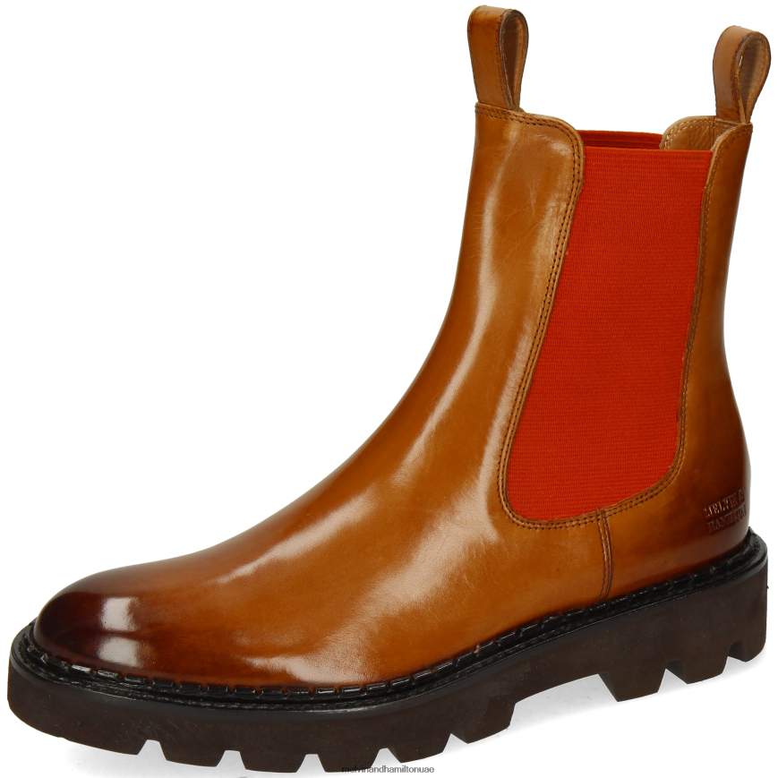 سالي 186 البني الفاتح Melvin & Hamilton نحيف جزمة الكاحل 42XF2X885