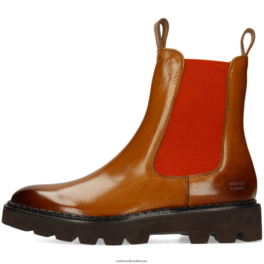 سالي 186 البني الفاتح Melvin & Hamilton نحيف جزمة الكاحل 42XF2X885