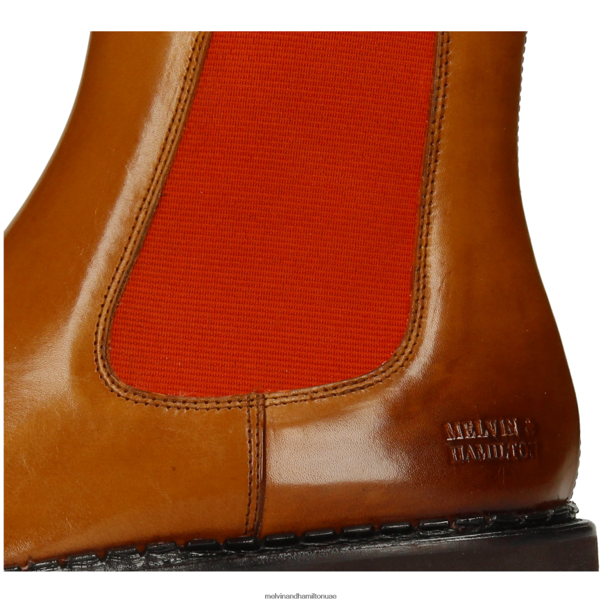 سالي 186 البني الفاتح Melvin & Hamilton نحيف جزمة الكاحل 42XF2X885