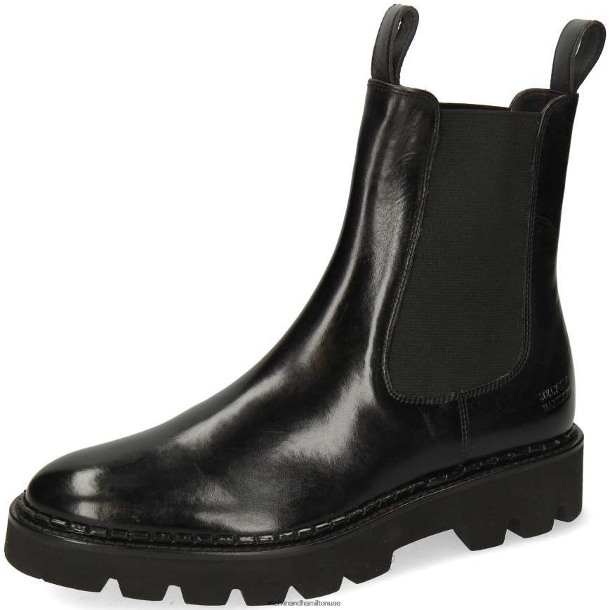 سالي 186 أسود Melvin & Hamilton نحيف جزمة الكاحل 42XF2X908