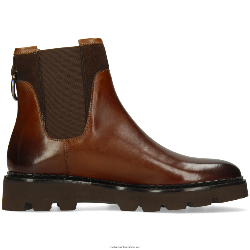 سالي 187 بني Melvin & Hamilton نحيف جزمة الكاحل 42XF2X896