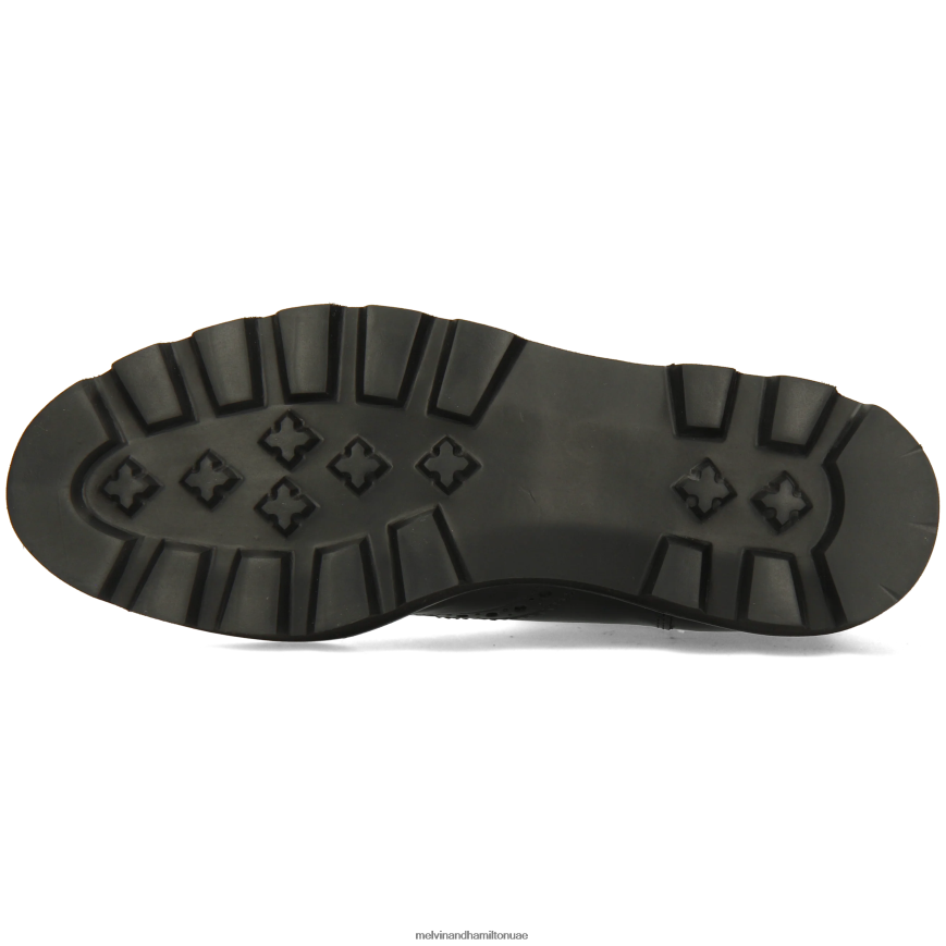 سالي 192 أسود Melvin & Hamilton نحيف جزمة الكاحل 42XF2X802