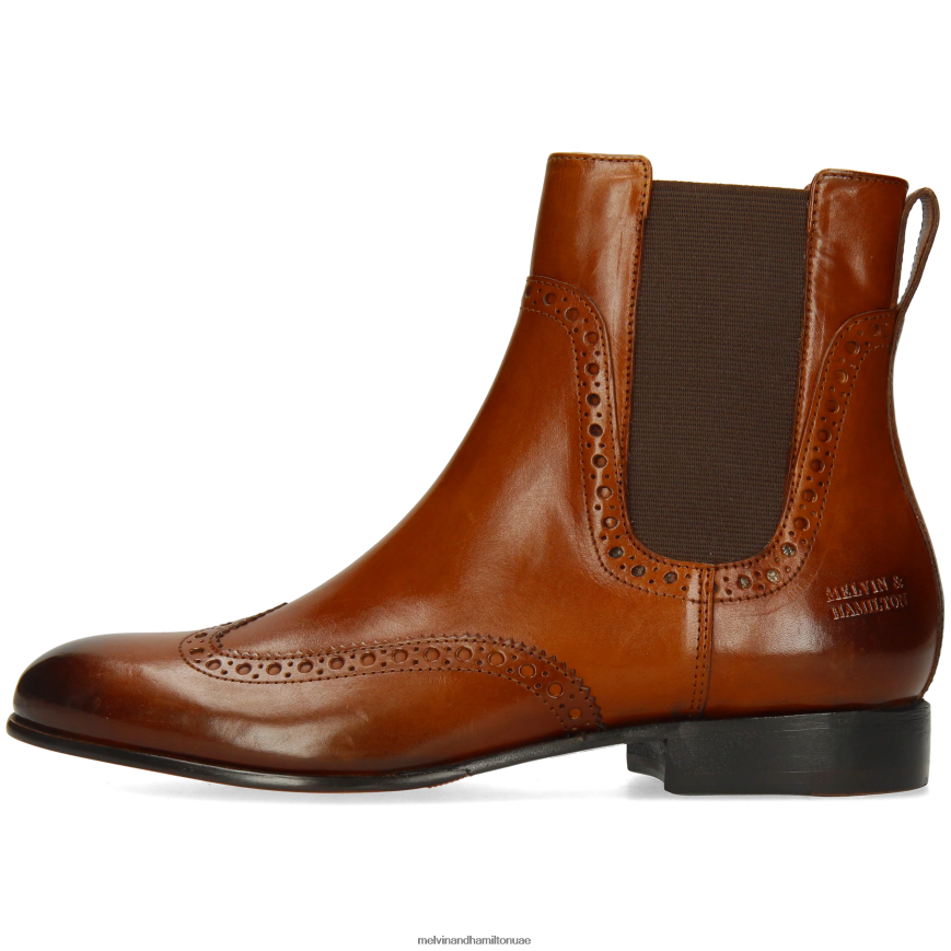 سالي 192 بني Melvin & Hamilton نحيف جزمة الكاحل 42XF2X842