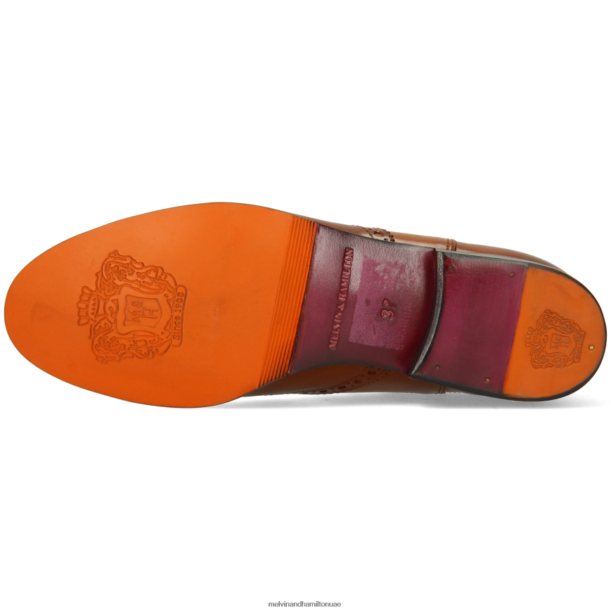 سالي 192 بني Melvin & Hamilton نحيف جزمة الكاحل 42XF2X842