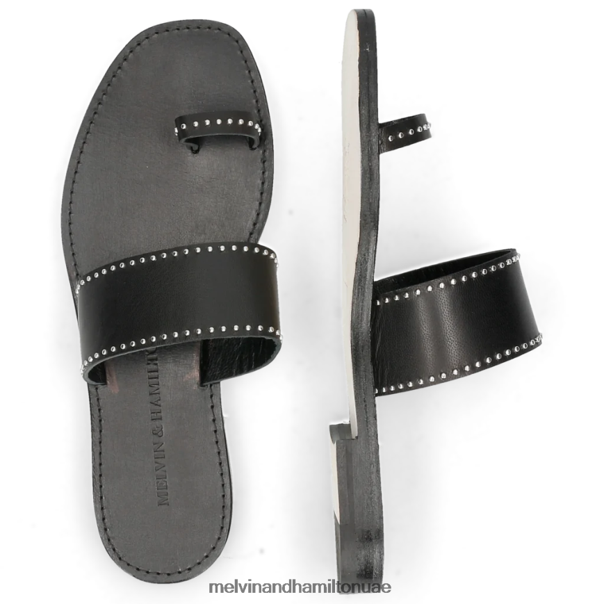 إلودي 19 أسود Melvin & Hamilton نحيف البغال 42XF2X1758