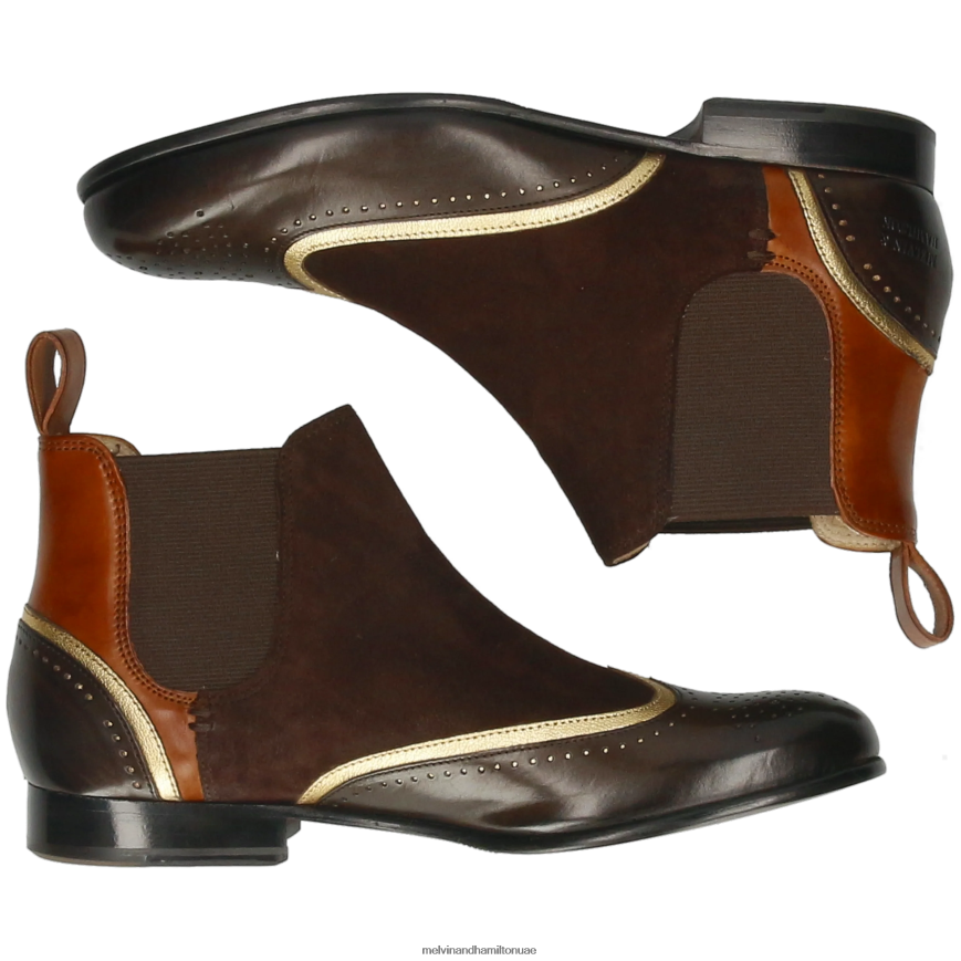 سالي 19 متعدد Melvin & Hamilton نحيف جزمة الكاحل 42XF2X872