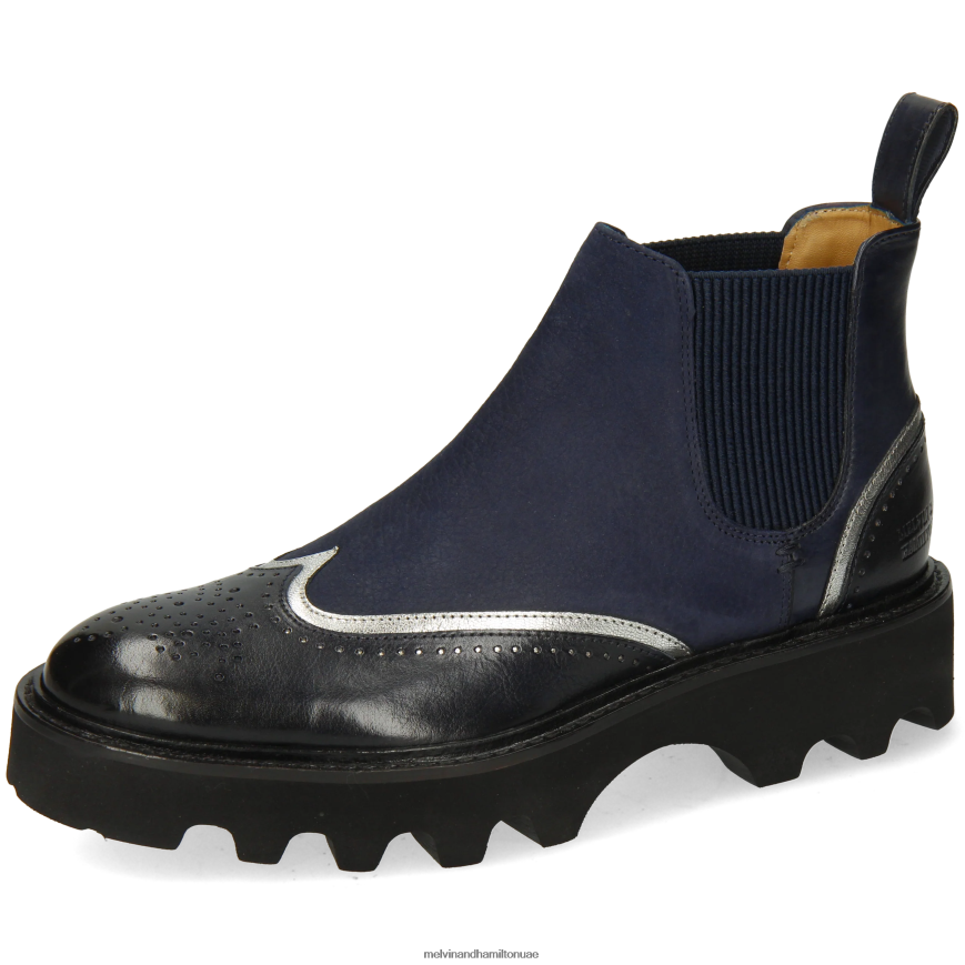 سالي 19 أزرق Melvin & Hamilton نحيف جزمة الكاحل 42XF2X886