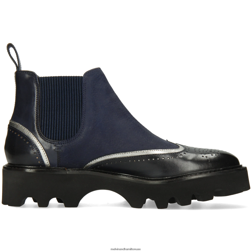 سالي 19 أزرق Melvin & Hamilton نحيف جزمة الكاحل 42XF2X886