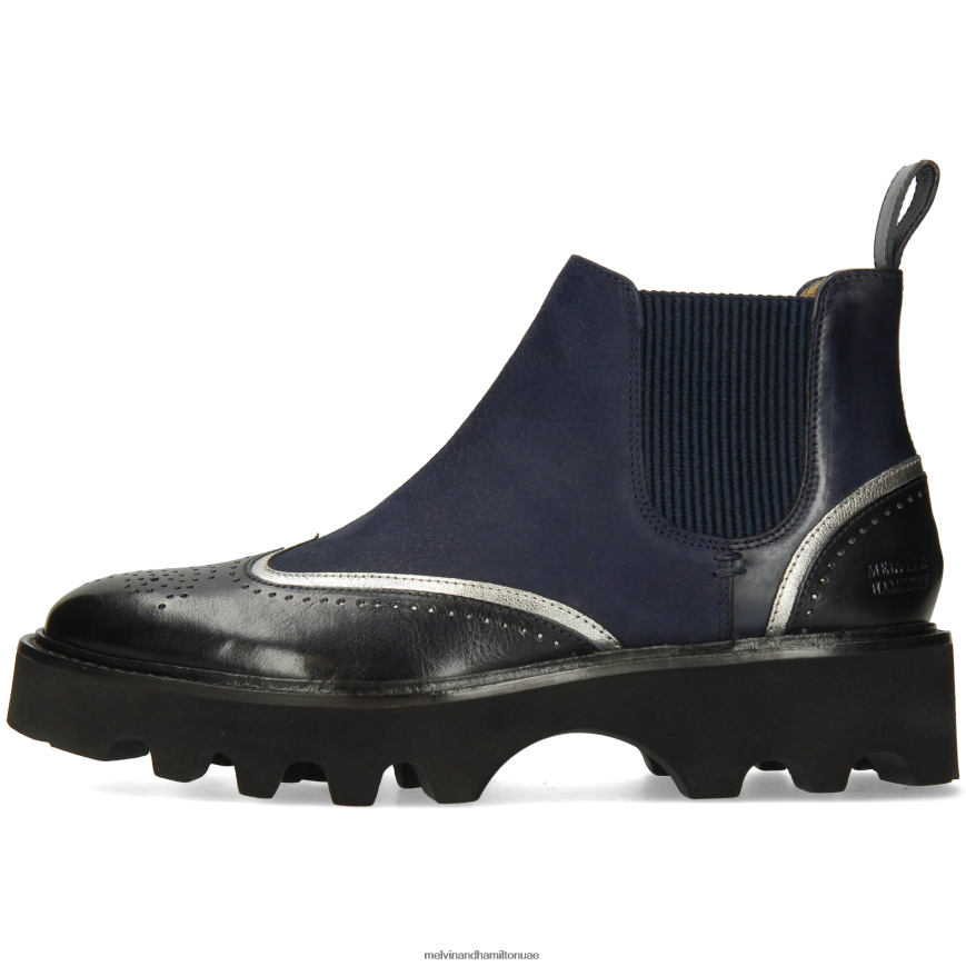 سالي 19 أزرق Melvin & Hamilton نحيف جزمة الكاحل 42XF2X886